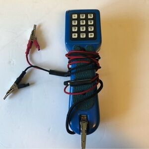 Telephone Repair Lineman Butt Test Set/ pushbutton / perfect condition